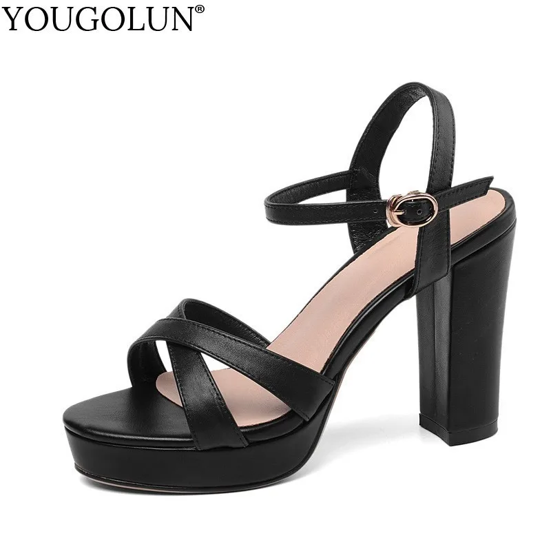 Cow Leather High Heel Sandals Women Summer Ankle Strap Ladies Thick Heels Sandal A219 Woman Buckle Apricot Black Platform Shoes
Cow Leather High Heel Sandals Women Summer Ankle Strap Ladies Thick Heels Sandal A219 Woman Buckle Apricot Black Platform Shoes