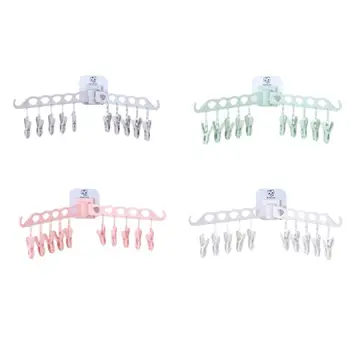 4 Pcs Underwear Socks Clips Wall Hanging 10 Clips Double Rod Rotatable Clothes Rack Folding Drying Rack for Socks Baby Clothes
4 Pcs Underwear Socks Clips Wall Hanging 10 Clips Double Rod Rotatable Clothes Rack Folding Drying Rack for Socks Baby Clothes