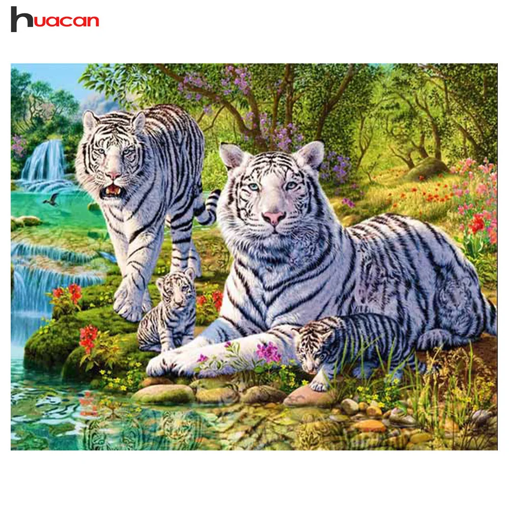 Huacan 5D DIY Diamond Painting Animal Full Square Drill Diamond Embroidery Tiger Rhinestones Mosaic Kits Crystal Home Decorative
Huacan 5D DIY Diamond Painting Animal Full Square Drill Diamond Embroidery Tiger Rhinestones Mosaic Kits Crystal Home Decorative