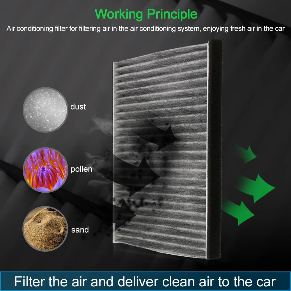 Cabin Air Filter Replacement Clean Living Basic Dust Filter Activated Carbon for Toyota Camry 2.4 87139-33010 Car Styling
Cabin Air Filter Replacement Clean Living Basic Dust Filter Activated Carbon for Toyota Camry 2.4 87139-33010 Car Styling
