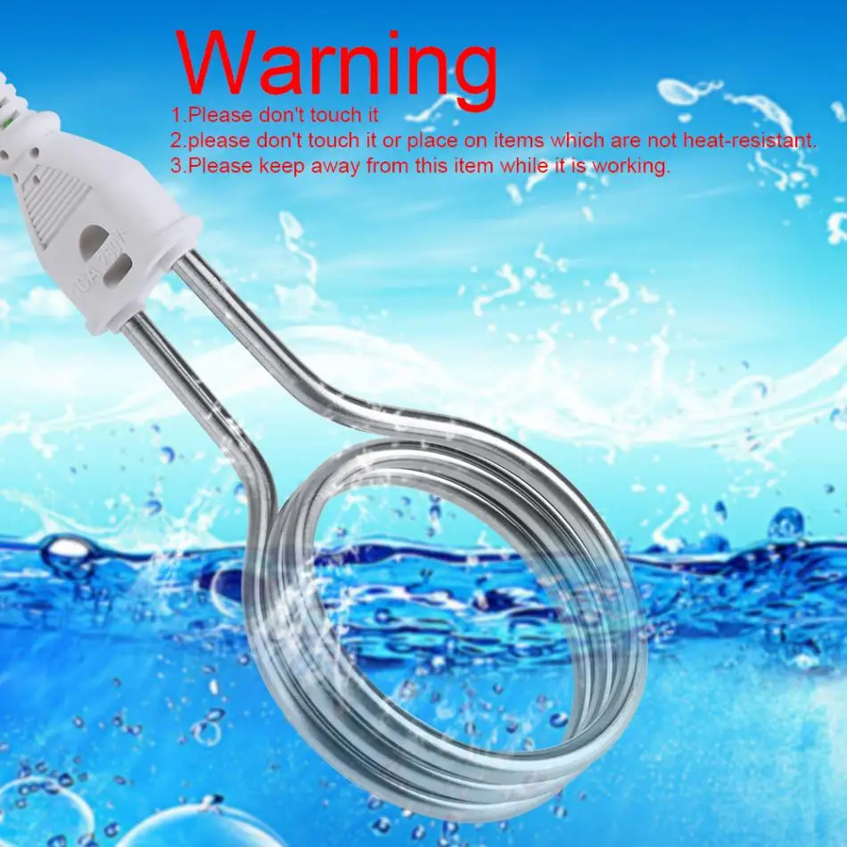 1800W Portable Water Heater Electric Immersion Heater Boiler Water Heater Stainless Steel Heating Element For Home Travel Hot
1800W Portable Water Heater Electric Immersion Heater Boiler Water Heater Stainless Steel Heating Element For Home Travel Hot