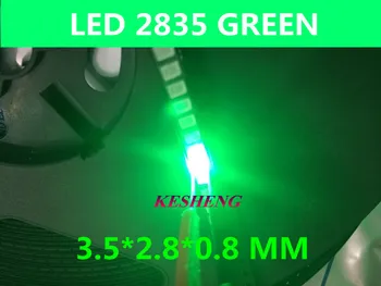 SMD LED 2835 Green 0.2W high bright light emitting diode chip leds 520-525NM 1100PCS
SMD LED 2835 Green 0.2W high bright light emitting diode chip leds 520-525NM 1100PCS