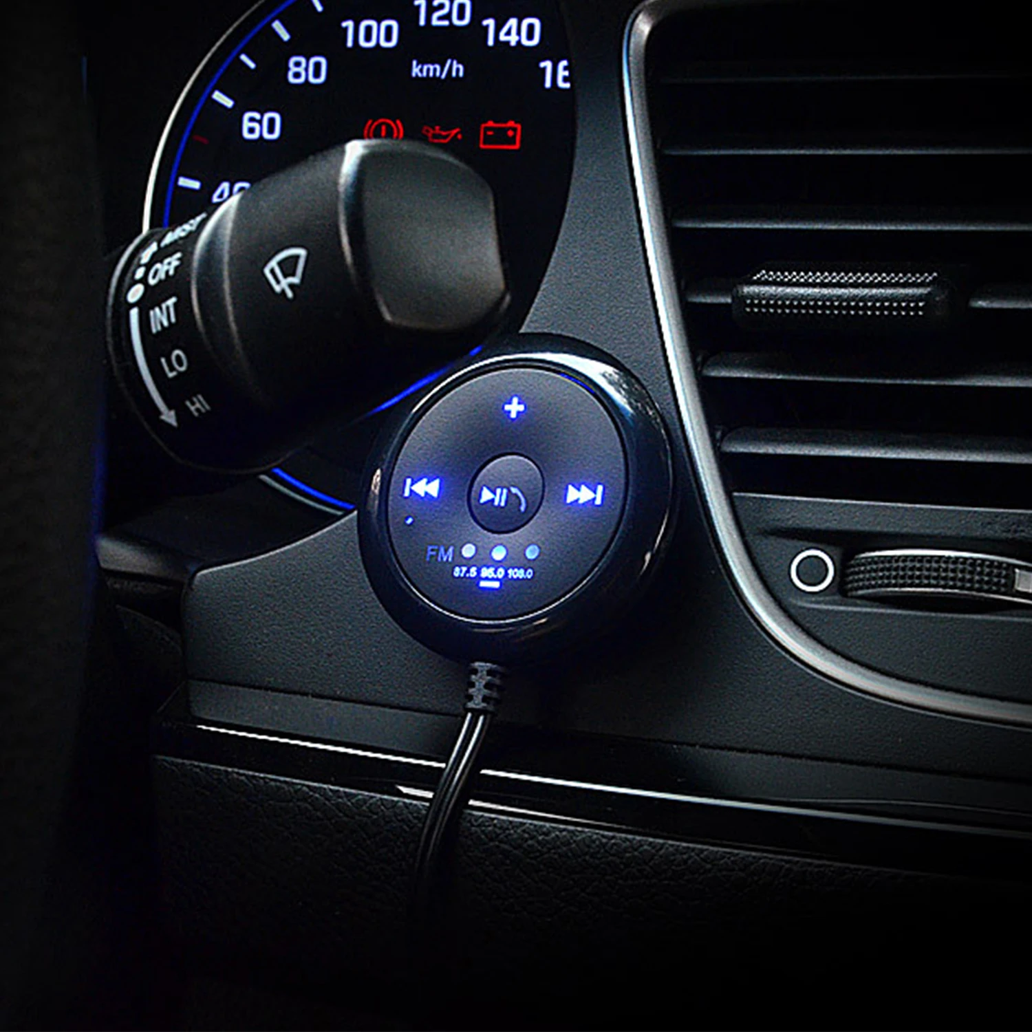 Wireless Bluetooth Hands-free Car Kit FM transmitter Music Receiver Modulator Adapter LED Car AUX Speaker USB Power
Wireless Bluetooth Hands-free Car Kit FM transmitter Music Receiver Modulator Adapter LED Car AUX Speaker USB Power