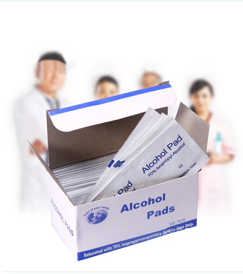 100 pcs Monouso Sterilizzazione Medica Alcol Disinfezione Cotone Piece Foglio di Cotone di Primo Soccorso Di Emergenza First Aid
100 pcs Monouso Sterilizzazione Medica Alcol Disinfezione Cotone Piece Foglio di Cotone di Primo Soccorso Di Emergenza First Aid
