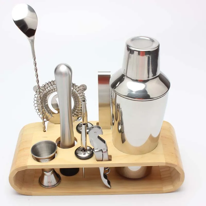 350/550/750ml Stainless Steel Liquor Red Wine Cocktail Shaker Bar Wine Mixer Set Bartender Cocktail Hand Tool Kit with Holder
350/550/750ml Stainless Steel Liquor Red Wine Cocktail Shaker Bar Wine Mixer Set Bartender Cocktail Hand Tool Kit with Holder