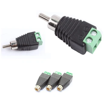 10Pcs Phono Speaker Wire Cable To Audio Male Or Female RCA Connector Professional RCA To Terminal Block Adapter
10Pcs Phono Speaker Wire Cable To Audio Male Or Female RCA Connector Professional RCA To Terminal Block Adapter