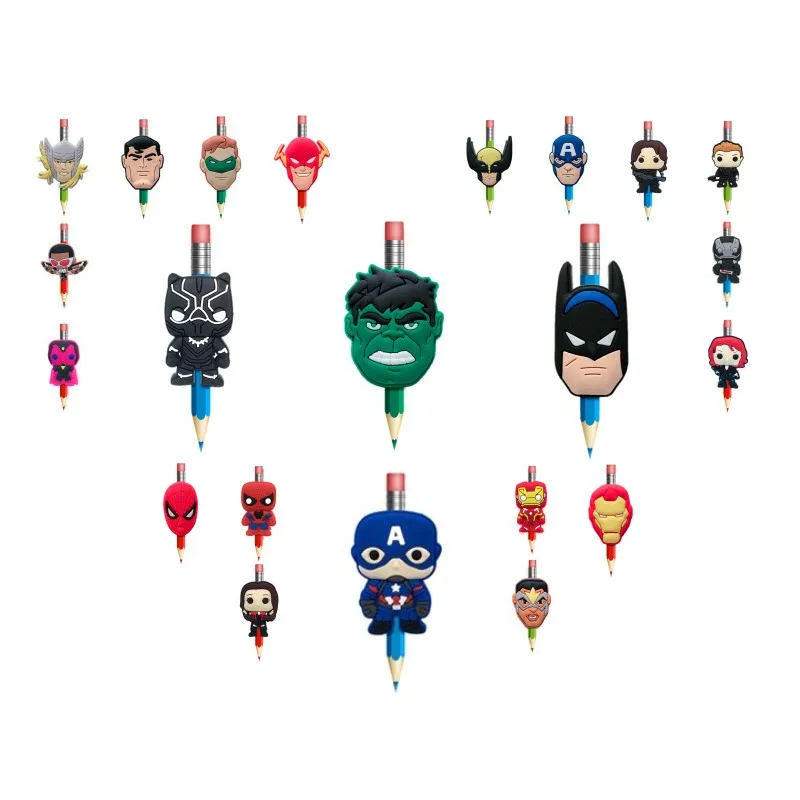 8pcs Avengers Cartoon Action Figure PVC Pen Toppers Pencil Grips Cover Caps Stationery School Office Supplies Kids Gifts
8pcs Avengers Cartoon Action Figure PVC Pen Toppers Pencil Grips Cover Caps Stationery School Office Supplies Kids Gifts