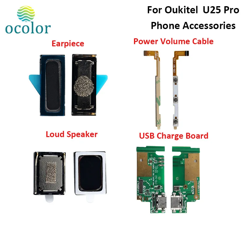 Ocolor для Oukitel U25 Pro USB зарядка плата наушник Громкий Динамик Замена мощность