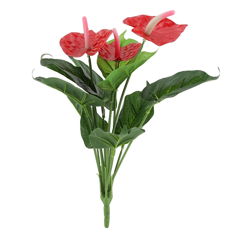 Zerodis Plastic Artificial Plant Fake Red Anthurium Flowers Bouquet Wedding Home Garden Decor
Zerodis Plastic Artificial Plant Fake Red Anthurium Flowers Bouquet Wedding Home Garden Decor