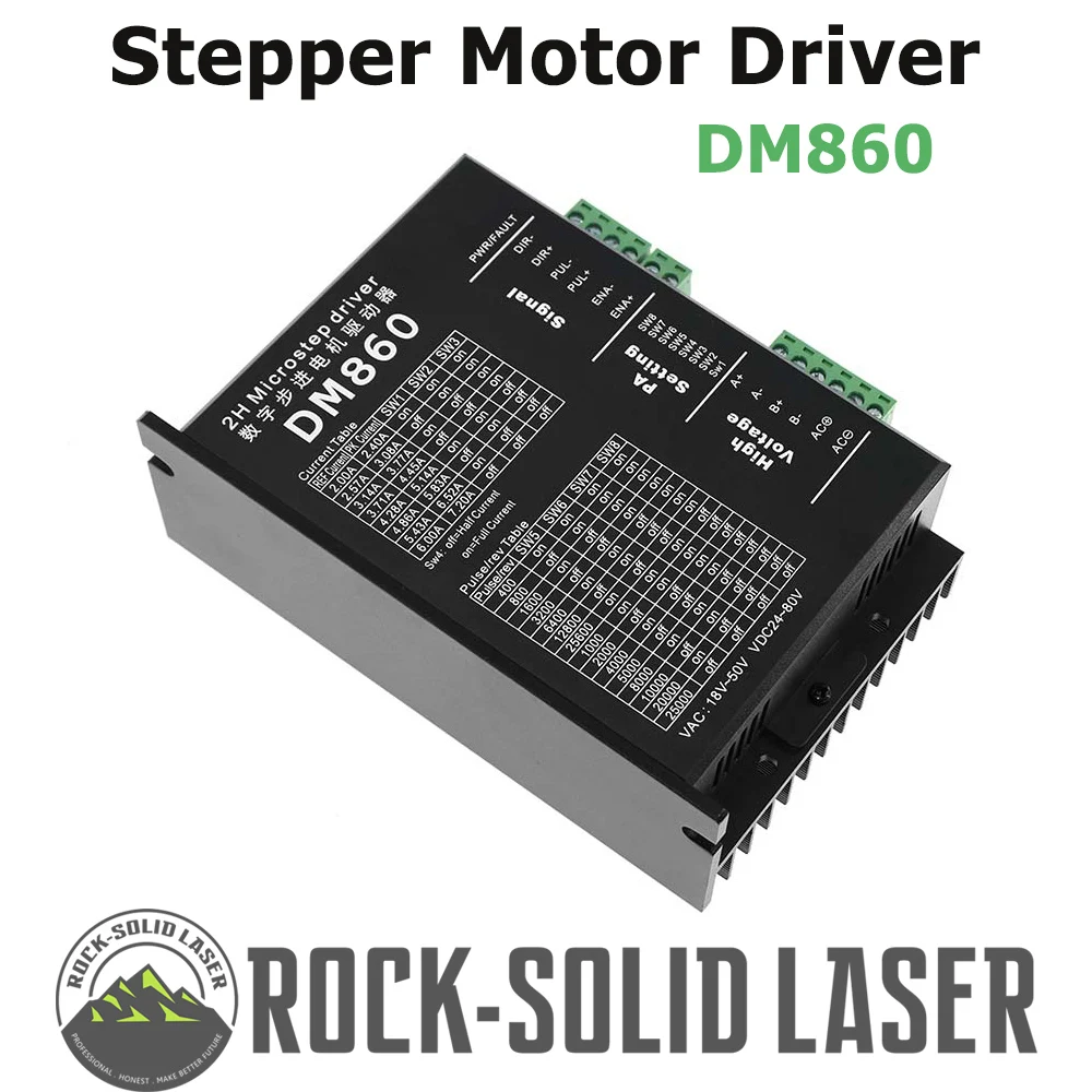 DM860 Stepper motor driver controller microstep motor brushless DC motor shell for 57 86 stepper motor Nema23 Nema34
DM860 Stepper motor driver controller microstep motor brushless DC motor shell for 57 86 stepper motor Nema23 Nema34