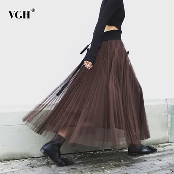 VGH Women's Skirt Loose Oversize A-line Ankle Length Mesh Patchwork Mesh Long Skirts Spring 2020 Fashion Female New Tide
VGH Women's Skirt Loose Oversize A-line Ankle Length Mesh Patchwork Mesh Long Skirts Spring 2020 Fashion Female New Tide