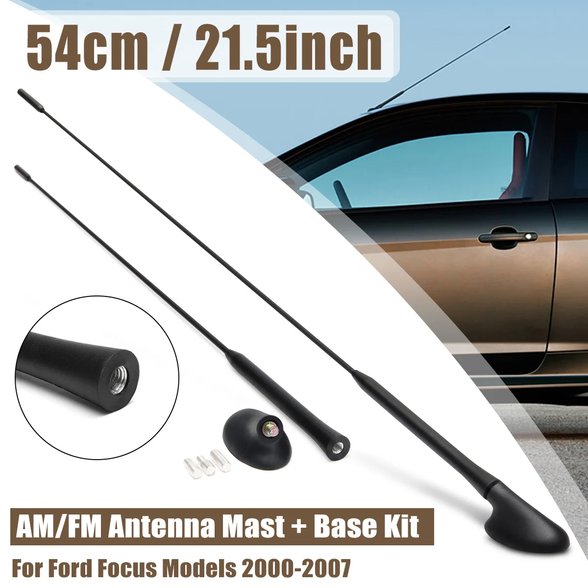 1pc Car Radio AM/FM Roof Antenna Aerials Mast + Base Kit For Ford For Focus Models 2000-2007 XS8Z-18919-AA XS8Z18919AA
1pc Car Radio AM/FM Roof Antenna Aerials Mast + Base Kit For Ford For Focus Models 2000-2007 XS8Z-18919-AA XS8Z18919AA