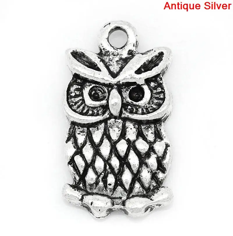 Charm Pendants Owl Halloween Ornaments Antique Silver (Can Hold ss4 Rhinestone) 20x11mm,30PCs (B28535)
Charm Pendants Owl Halloween Ornaments Antique Silver (Can Hold ss4 Rhinestone) 20x11mm,30PCs (B28535)