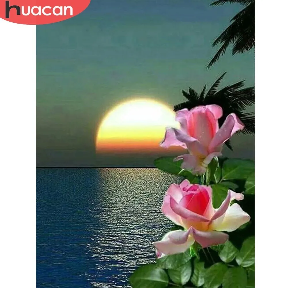 HUACAN 5D DIY Full Square Mosaic Sunset Picture Rhinestones Diamond Embroidery Sea Diamond Painting Home Decor Handmade gift
HUACAN 5D DIY Full Square Mosaic Sunset Picture Rhinestones Diamond Embroidery Sea Diamond Painting Home Decor Handmade gift
