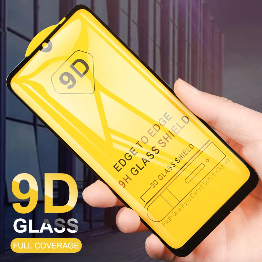 

9D Full Glue Tempered Glass For Xiaomi Redmi Note 7 6 Pro Mi 9 SE 8Lite Pocophone F1 6X 5X A2 Lite Redmi7 Screen Protector Cover