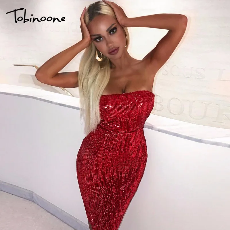 Tobinoone New Women Party Dresses 2018 Summer Elegant Evening Sexy Sequin Strapless Dresses Off The Shoulder Bodycon Dress
Tobinoone New Women Party Dresses 2018 Summer Elegant Evening Sexy Sequin Strapless Dresses Off The Shoulder Bodycon Dress