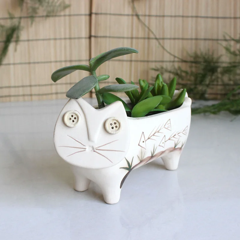 Ceramic Succulent Flowerpot Zakka Flower Vase Decoration Accessories Modern Home Vasos Desk Florero Cute Animal decor
Ceramic Succulent Flowerpot Zakka Flower Vase Decoration Accessories Modern Home Vasos Desk Florero Cute Animal decor