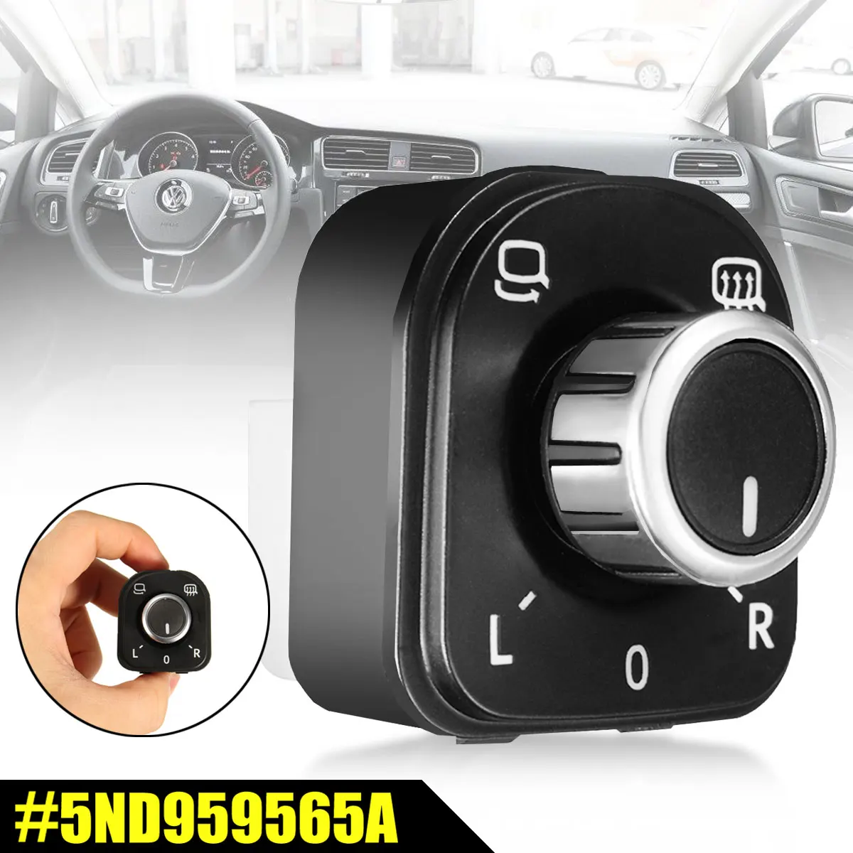 Car Side Mirror Adjustment Switch Heat Control for VW Golf GTI MK5 MK6 for Jetta MK5 Rabbit 5ND959565A 5K0959565
Car Side Mirror Adjustment Switch Heat Control for VW Golf GTI MK5 MK6 for Jetta MK5 Rabbit 5ND959565A 5K0959565