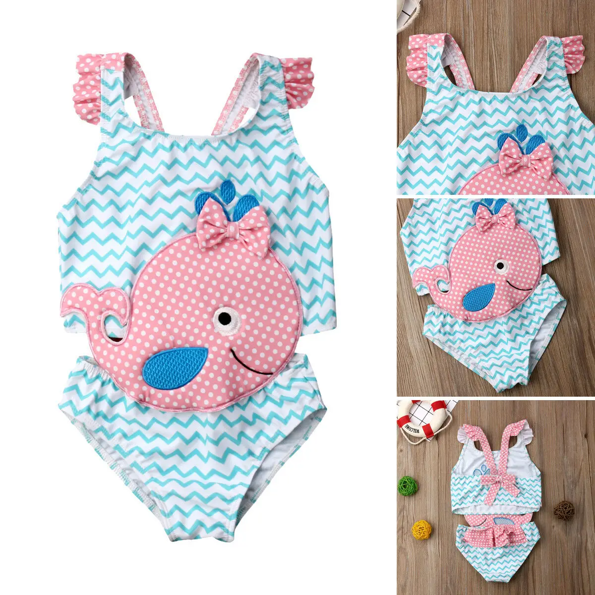 

Pudcoco Girl Swimsuits 1Y-6Y Baby Girls Goldfish Swimwear Swimsuit Beachwear Bathing Suit One Piece