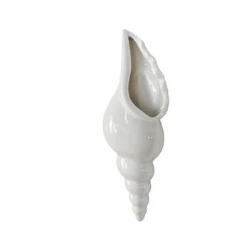 Modern White Ceramic Sea Shell Conch Flower Vase Wall Hanging Home Decor Living Room Background Wall Decorated Vase
Modern White Ceramic Sea Shell Conch Flower Vase Wall Hanging Home Decor Living Room Background Wall Decorated Vase