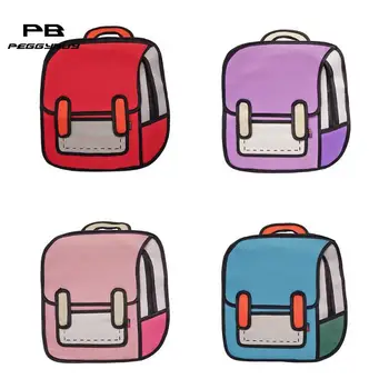 Fashion Creative Women 2D Drawing Backpack 3D Jump Style Cartoon School Bag
Fashion Creative Women 2D Drawing Backpack 3D Jump Style Cartoon School Bag