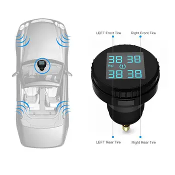 Car TPMS Sensor Auto Tire Pressure Monitor TS61 Cigarette Lighter External LCD 4 Wireless Monitoring Tire Sensor Car Accessory
Car TPMS Sensor Auto Tire Pressure Monitor TS61 Cigarette Lighter External LCD 4 Wireless Monitoring Tire Sensor Car Accessory