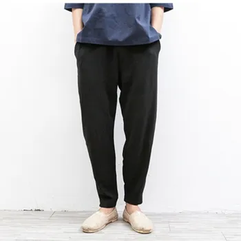 5 Colors Vintage Cotton Linen Long Pants Women Elastic Waist Pockets Harem Pants
5 Colors Vintage Cotton Linen Long Pants Women Elastic Waist Pockets Harem Pants