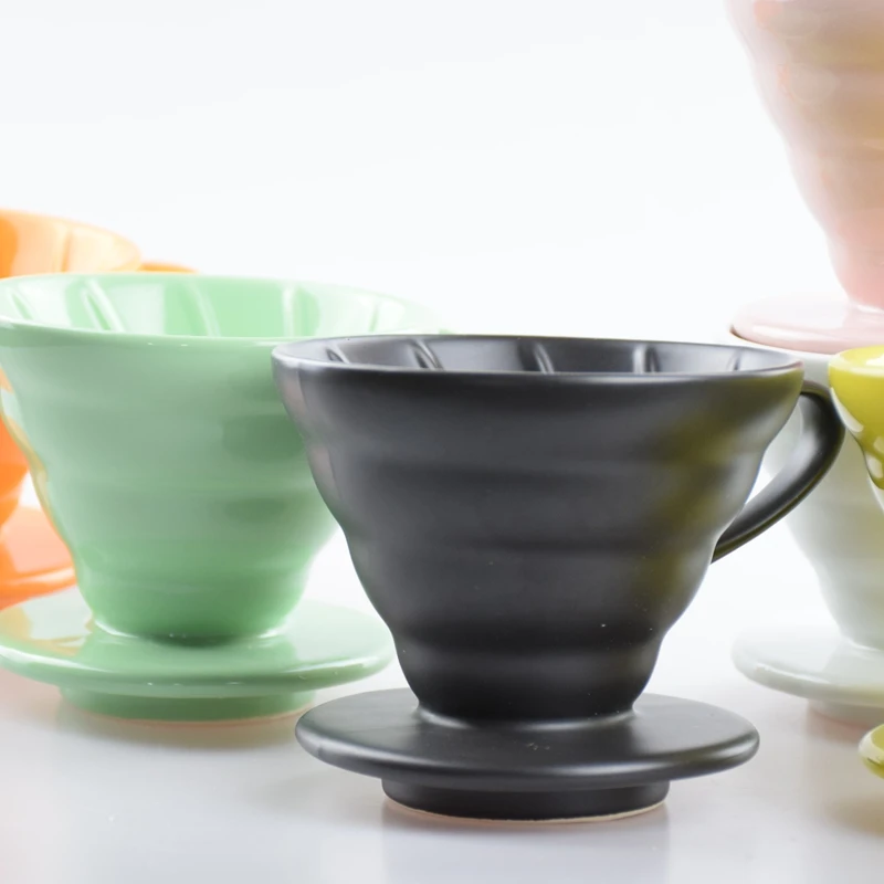 1PC High Quality Ceramic Coffee Drip V60 Percolators V02 2-4 Cups Filter Cup Made in China Espresso Kettle Dripper
1PC High Quality Ceramic Coffee Drip V60 Percolators V02 2-4 Cups Filter Cup Made in China Espresso Kettle Dripper