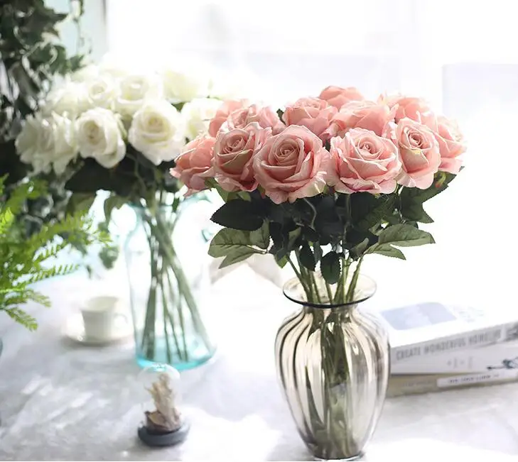 single stem Flowers Real touch material Artificial Flower Rose Bouquet Wedding Home Party Decoration
single stem Flowers Real touch material Artificial Flower Rose Bouquet Wedding Home Party Decoration