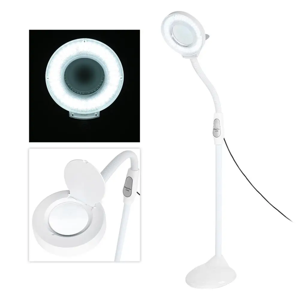 Floor Stand Lamp LED Cold Light Magnifier Glass 5X Magnifying Lamp Facial Light For Beauty Salon Medical Manicure Tattoo Tools
Floor Stand Lamp LED Cold Light Magnifier Glass 5X Magnifying Lamp Facial Light For Beauty Salon Medical Manicure Tattoo Tools