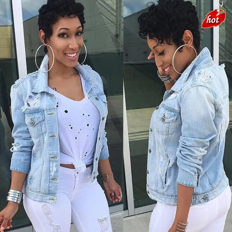 Women Autumn Fashion Plus Size Jeans jackets for wome Casual Streetwear Lady Denim Broken Loose Style Female Basic Coats O8R2
Women Autumn Fashion Plus Size Jeans jackets for wome Casual Streetwear Lady Denim Broken Loose Style Female Basic Coats O8R2