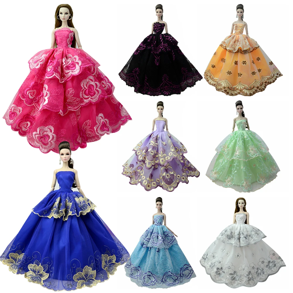 NK One Pcs Doll Princess Wedding Dress Noble Party Gown For Barbie Doll Accessories Handmake Outfit Best Gift For Girl' Doll JJ
NK One Pcs Doll Princess Wedding Dress Noble Party Gown For Barbie Doll Accessories Handmake Outfit Best Gift For Girl' Doll JJ