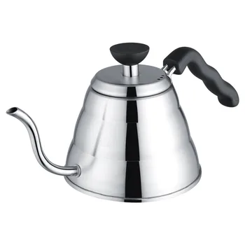 Stainless Steel Hand Drip Pot Coffee & Tea Kettle With Gooseneck-Shaped Spout
Stainless Steel Hand Drip Pot Coffee & Tea Kettle With Gooseneck-Shaped Spout