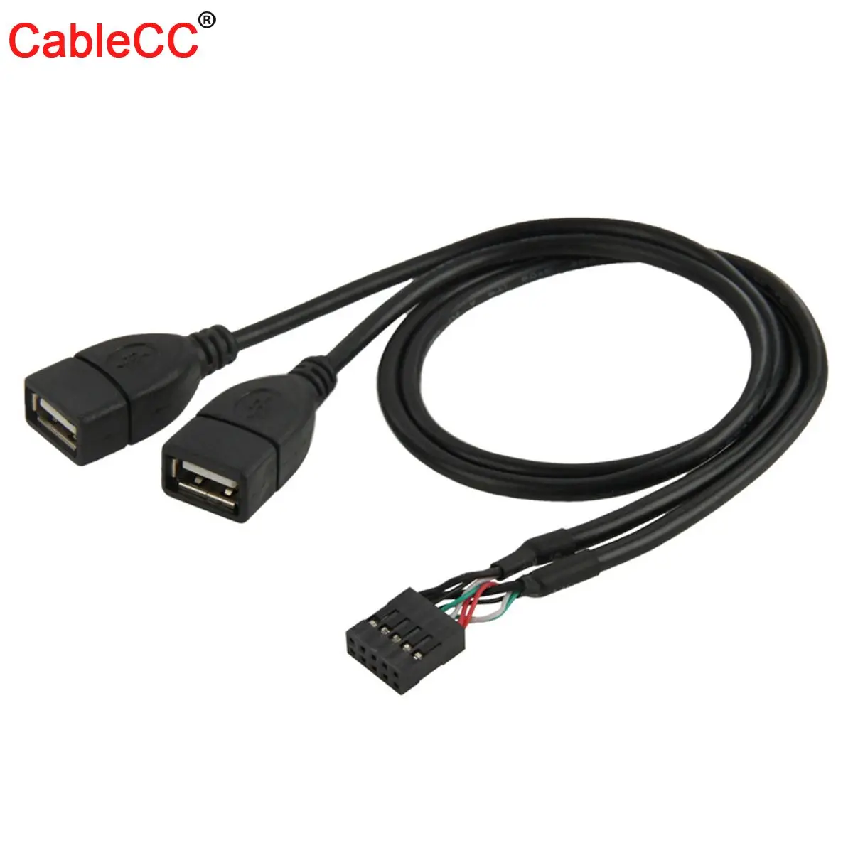 CY Cable 10 Pin Motherboard Female Header to Dual USB 2.0 Female Adapter Cable 50cm
CY Cable 10 Pin Motherboard Female Header to Dual USB 2.0 Female Adapter Cable 50cm