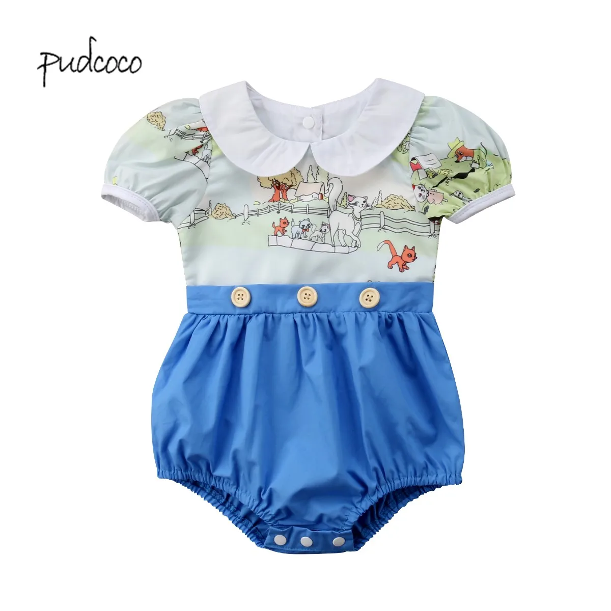 Pudcoco New Brand Newborn Baby Girls Cartoon Summer Flower Romper Jumpsuit Sunsuit Outfit Clothes 0-24M
Pudcoco New Brand Newborn Baby Girls Cartoon Summer Flower Romper Jumpsuit Sunsuit Outfit Clothes 0-24M