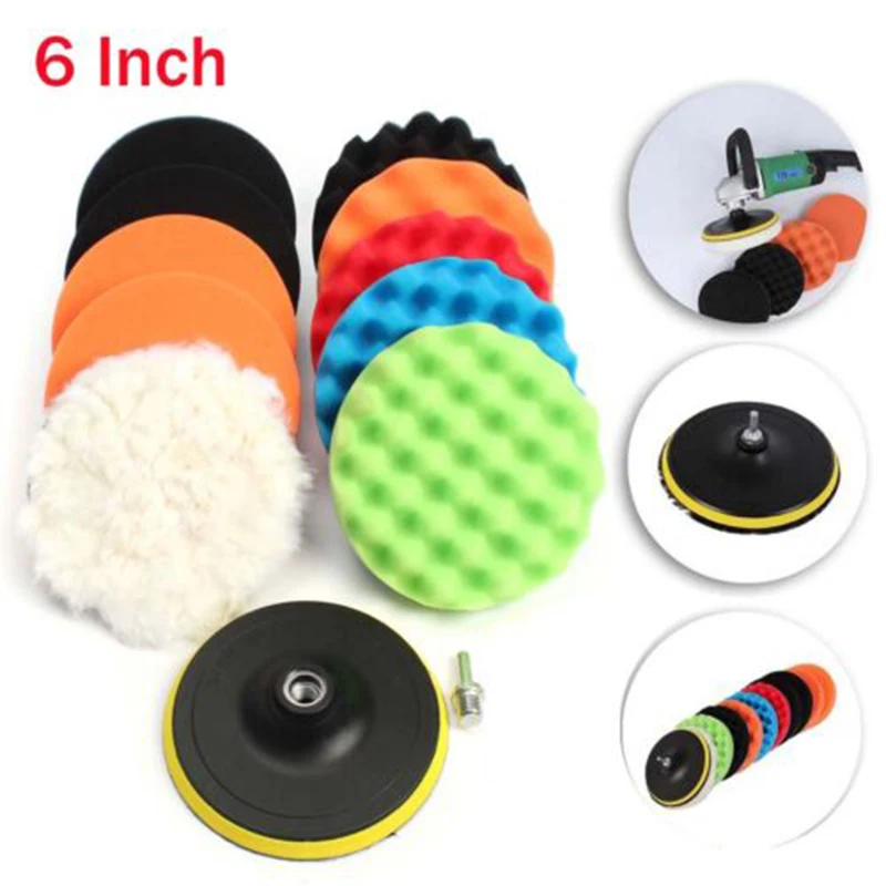 12pcs/Set 75-175mm Buffing Sponge Polishing Pad Kit Set High Quality Accessories Parts Suitable For Car Polisher Buffer Wax
12pcs/Set 75-175mm Buffing Sponge Polishing Pad Kit Set High Quality Accessories Parts Suitable For Car Polisher Buffer Wax