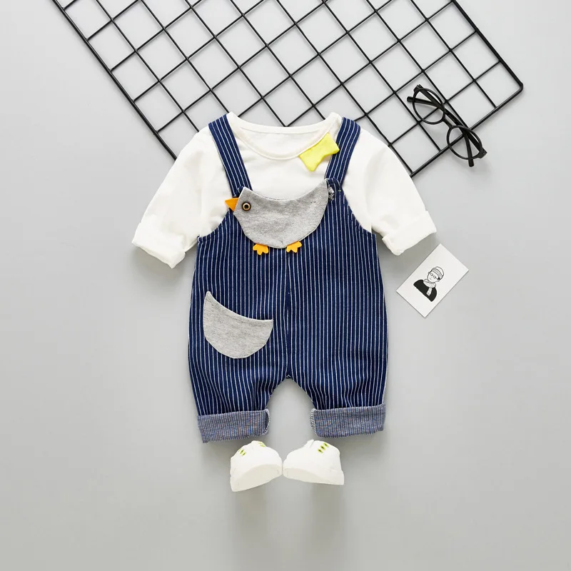 2019 Spring Autumn Children Clothing Baby Girls Boys Clothes T Shirt Chick Bib Pants 2Pcs/Sets Toddler Infant Casual Kids Suits
2019 Spring Autumn Children Clothing Baby Girls Boys Clothes T Shirt Chick Bib Pants 2Pcs/Sets Toddler Infant Casual Kids Suits