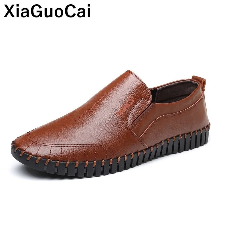 Men Leather Casual Shoes Slip-on Loafers British Male Flats Luxury Doug Footwear Comfortable Breathable Spring Gommino
Men Leather Casual Shoes Slip-on Loafers British Male Flats Luxury Doug Footwear Comfortable Breathable Spring Gommino