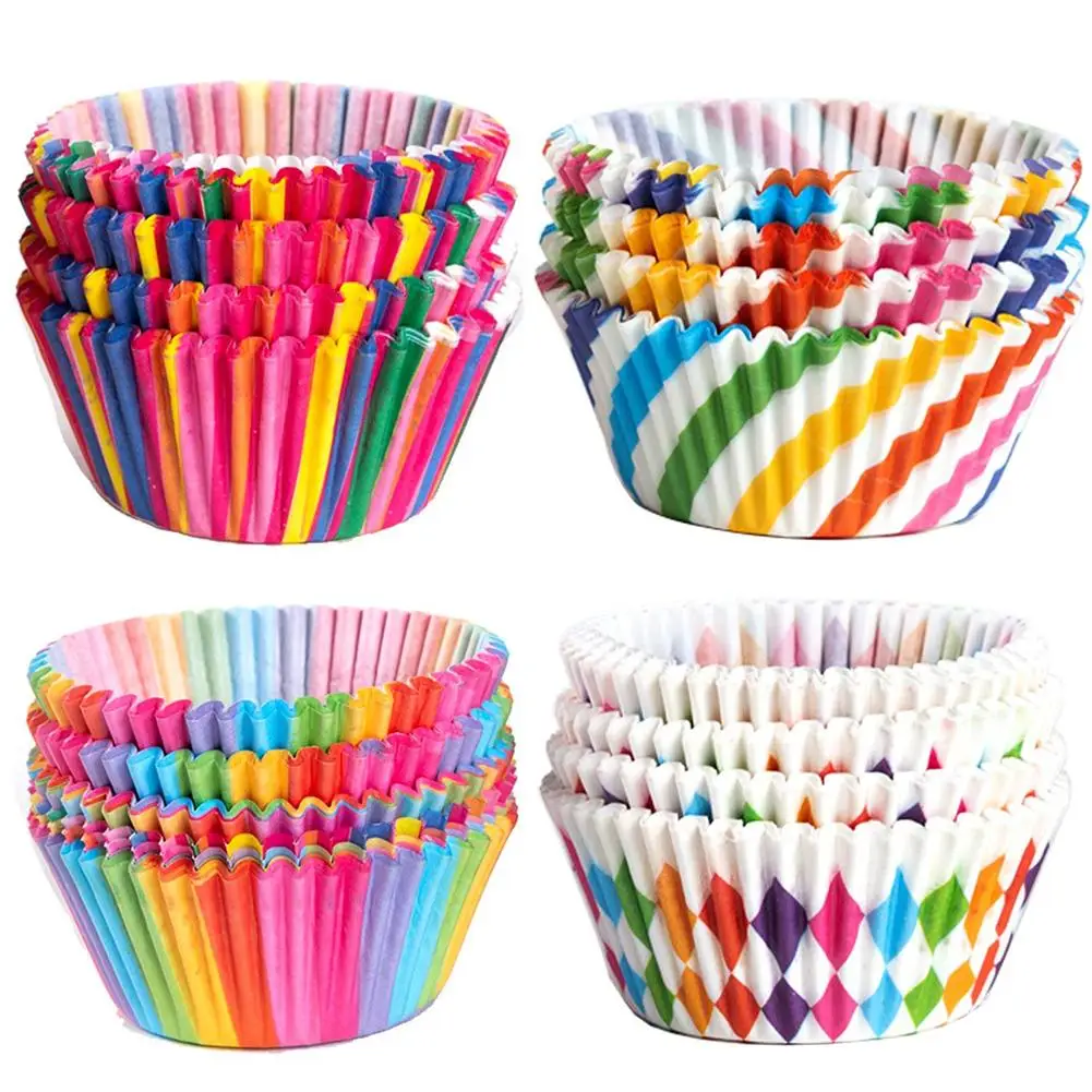 100Pcs Colorful PVC Rainbow Cupcake Cake Case Muffin Baking Cup Birthday Party Decor Single Package Cake Cup
100Pcs Colorful PVC Rainbow Cupcake Cake Case Muffin Baking Cup Birthday Party Decor Single Package Cake Cup
