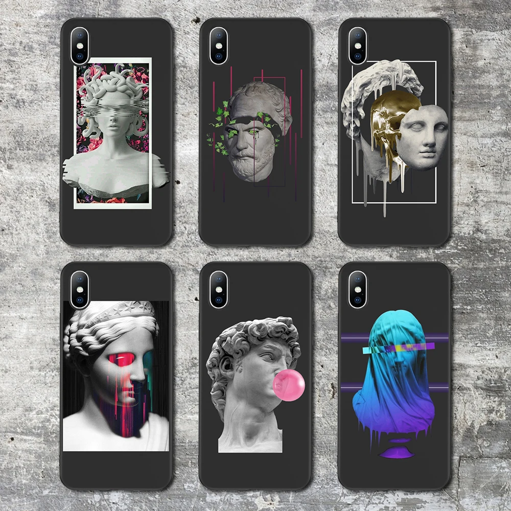 TIKITAKA Phone Case For iPhone 6 6s 7 8 Plus X XR XS Max 5 5s SE Fashion Abstract Art Statue Soft TPU For iPhone X XS Phone Case
TIKITAKA Phone Case For iPhone 6 6s 7 8 Plus X XR XS Max 5 5s SE Fashion Abstract Art Statue Soft TPU For iPhone X XS Phone Case