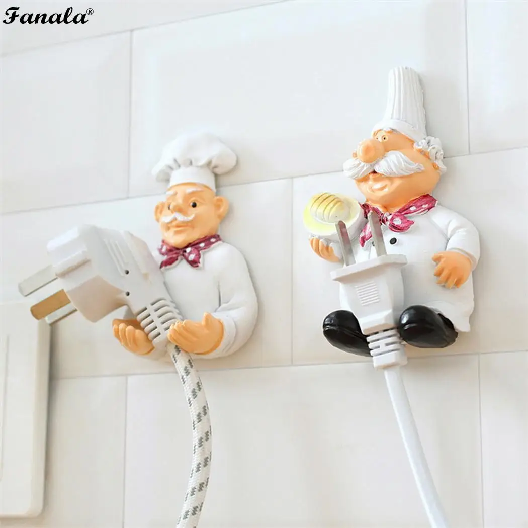 Creative Power Plug Socket Holder Hook Door Wall Chef Shape Mounted Adhesive Key Hook Storage Organizer Home Decor Cute Funny
Creative Power Plug Socket Holder Hook Door Wall Chef Shape Mounted Adhesive Key Hook Storage Organizer Home Decor Cute Funny