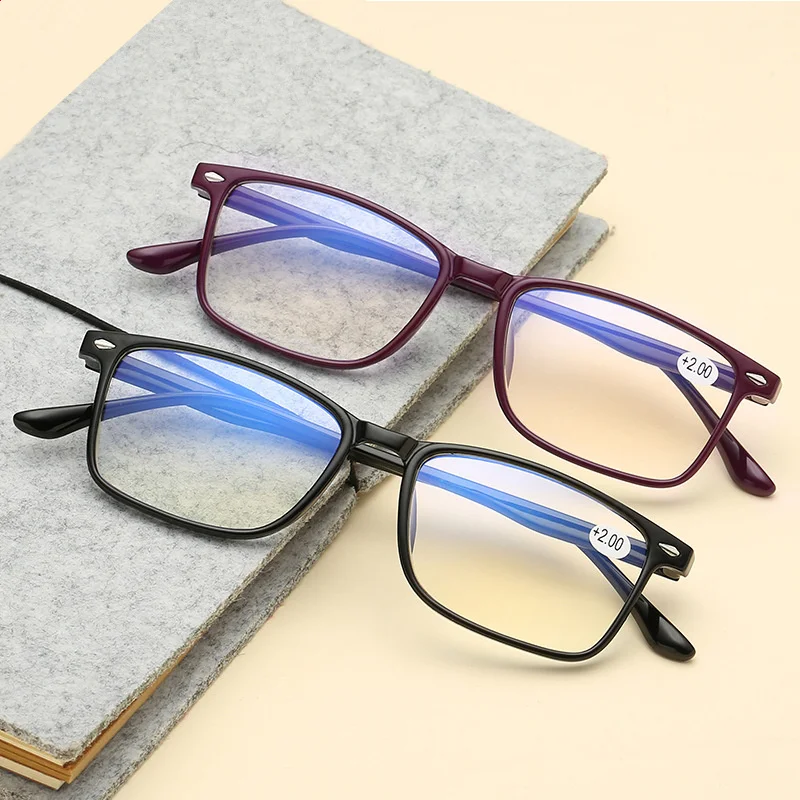 Retro TR90 Reading Glasses Men Women Blue Light Blocking Prescription Eyeglasses Diopter +1.0+1.5 2.0 2.5 3.0 3.5 4.0
Retro TR90 Reading Glasses Men Women Blue Light Blocking Prescription Eyeglasses Diopter +1.0+1.5 2.0 2.5 3.0 3.5 4.0
