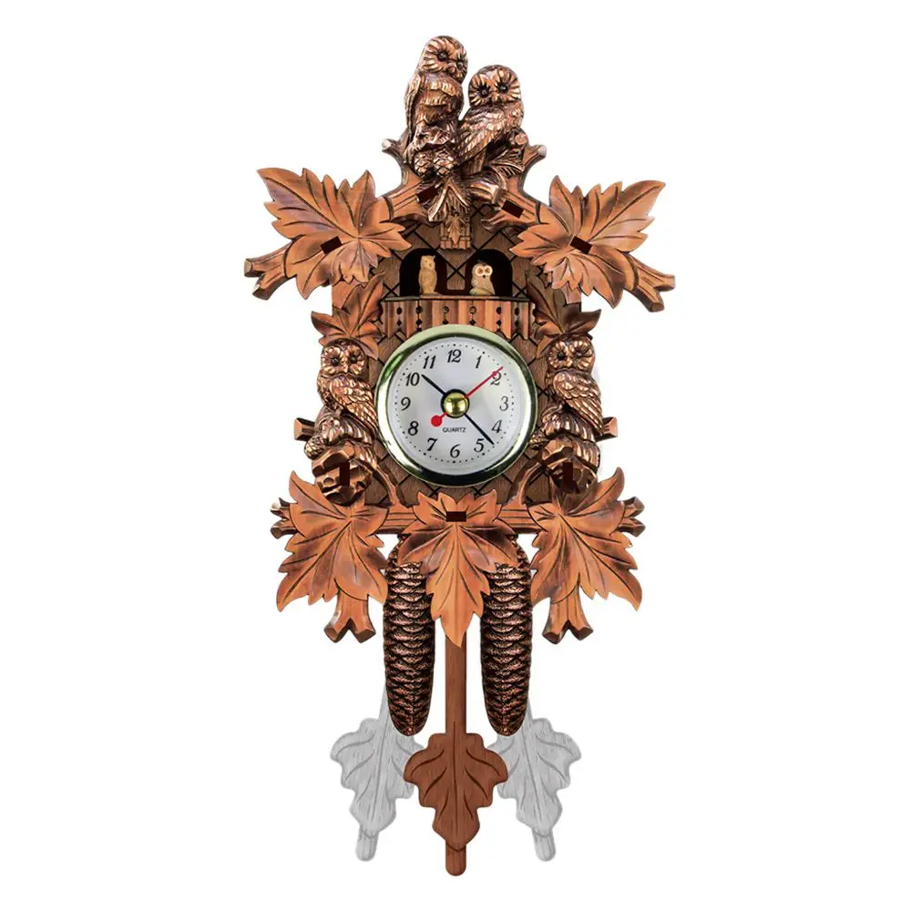 SNNY-Vintage Home Decorative Bird Wall Clock Hanging Wood Cuckoo Clock Living Room Pendulum Clock Craft Art Clock For New Hous
SNNY-Vintage Home Decorative Bird Wall Clock Hanging Wood Cuckoo Clock Living Room Pendulum Clock Craft Art Clock For New Hous