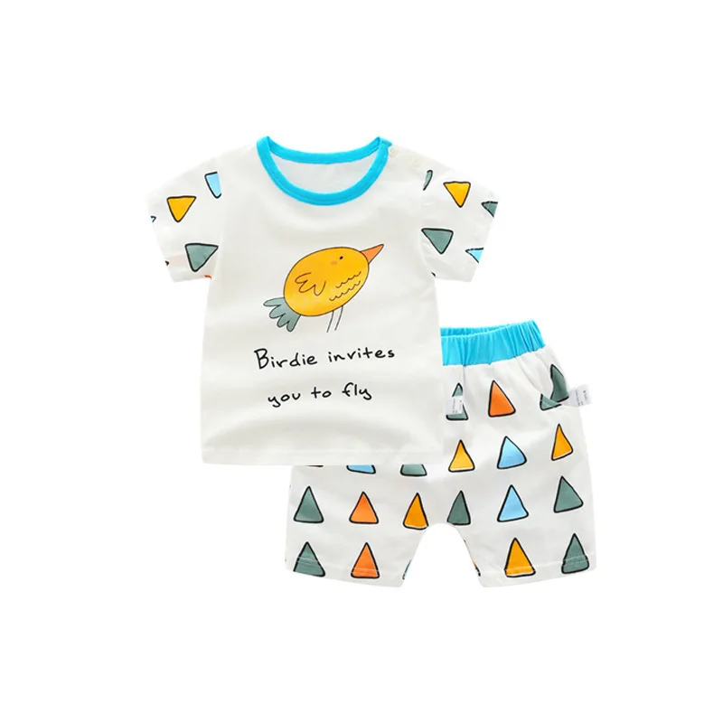 2Pcs Baby Boy Summer Clothes Suit 100% Cotton Flying Bird Printed Short-sleeved T-shirt+Shorts Casual Fashion Children's Wear
2Pcs Baby Boy Summer Clothes Suit 100% Cotton Flying Bird Printed Short-sleeved T-shirt+Shorts Casual Fashion Children's Wear