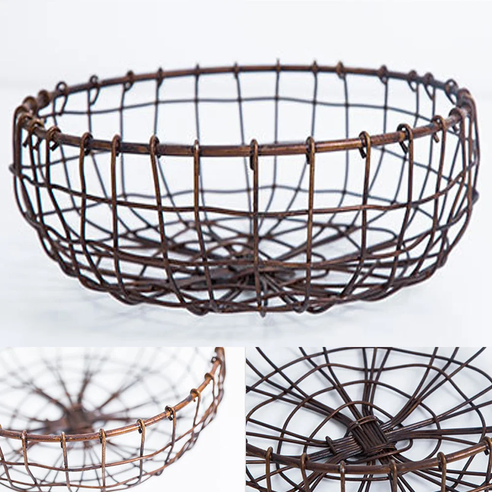 Tray Iron Vegetable Household Dining Table Decoration Wire Basket Fruit Bowl Kitchen Accessories Rack Storage Display Plate
Tray Iron Vegetable Household Dining Table Decoration Wire Basket Fruit Bowl Kitchen Accessories Rack Storage Display Plate