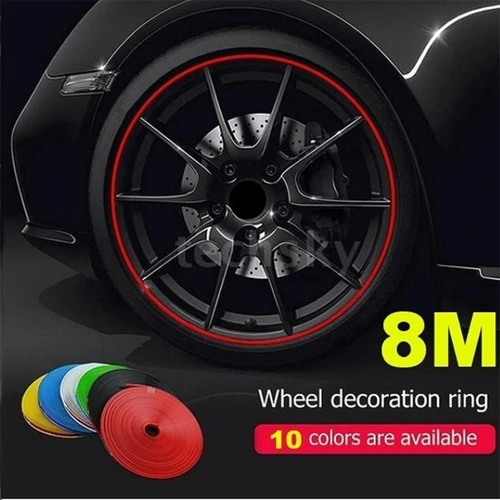 8M Car Wheel Rim Sticker Wheel Decoration Auto Tire Rims Plated Strip Protection Decoration Car-styling Exterior Accessories
8M Car Wheel Rim Sticker Wheel Decoration Auto Tire Rims Plated Strip Protection Decoration Car-styling Exterior Accessories
