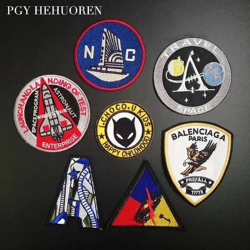 PGY Punk Space rocket Patch Biker Eagle military Badges Cheap Embroidered Motorcycle Space planet Patches For Clothes Stickers
PGY Punk Space rocket Patch Biker Eagle military Badges Cheap Embroidered Motorcycle Space planet Patches For Clothes Stickers