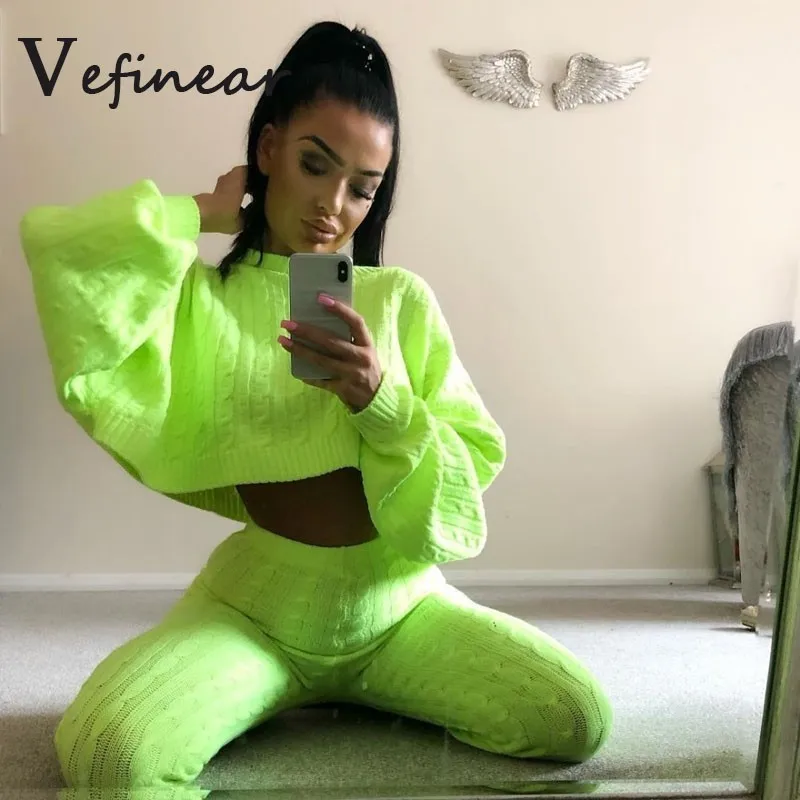 Green Sexy Cotton Knitted Two Piece Women Suits Solid Long Sleeve Sweater And Long Pants Warm Autumn 2 Piece Set Club Outfits
Green Sexy Cotton Knitted Two Piece Women Suits Solid Long Sleeve Sweater And Long Pants Warm Autumn 2 Piece Set Club Outfits