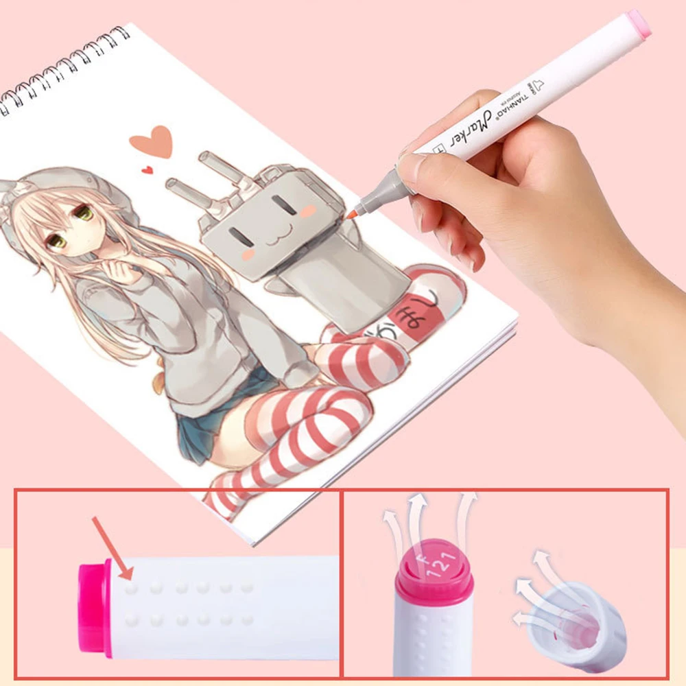 Dual Tip Art Markers,30/40/60/80/168 Color Marker Pens Highlighters Perfect for Illustration Adult Coloring Sketching and Card
Dual Tip Art Markers,30/40/60/80/168 Color Marker Pens Highlighters Perfect for Illustration Adult Coloring Sketching and Card