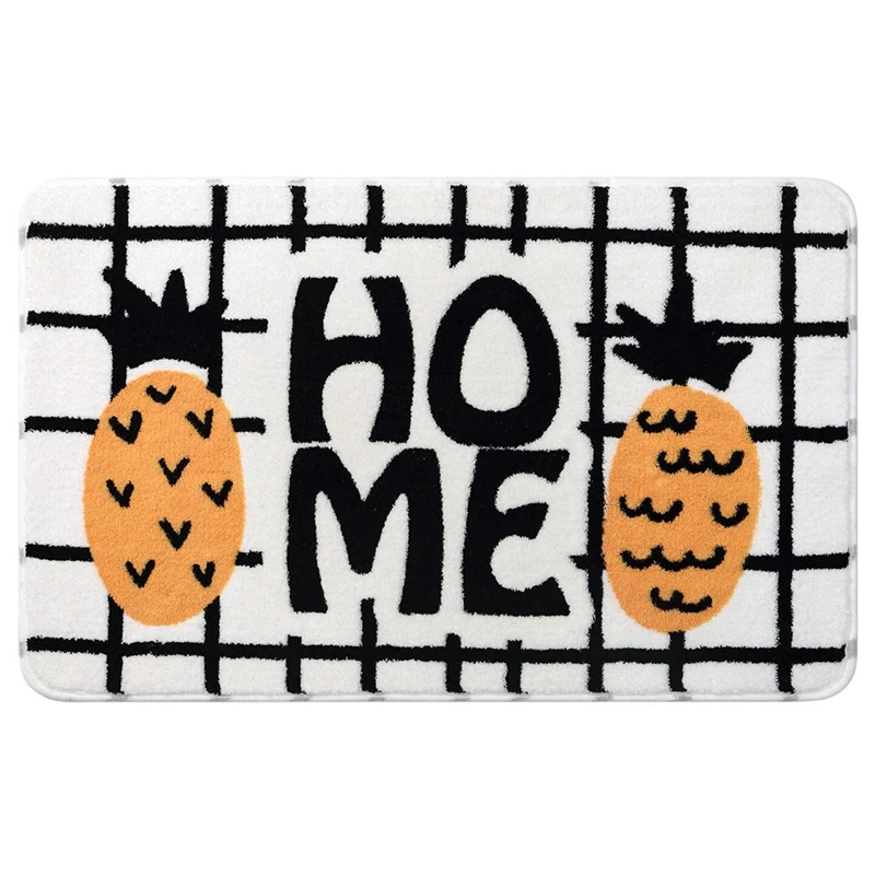 Japanese-Style Pineapple Pattern Home Door Mats Bedroom Kitchen Bathroom Water-Absorbing Non-Slip Mats White + Black + Yellow
Japanese-Style Pineapple Pattern Home Door Mats Bedroom Kitchen Bathroom Water-Absorbing Non-Slip Mats White + Black + Yellow